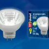 Лампа светодиодная (UL-00001703) Uniel GU4 3W 4000K прозрачная LED-MR11-3W/NW/GU4/220V GLZ21TR LED-MR11-3W/NW/GU4/220V GLZ21TR - 2