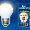 Лампа светодиодная (UL-00002375) Uniel E14 6W 3000K матовая LED-G45-6W/WW/E14/FR/MB PLM11WH LED-G45-6W/WW/E14/FR/MB PLM11WH картон - 2
