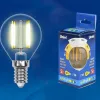 Лампа светодиодная филаментная Uniel E14 5W 3000K прозрачная LED-C35-5W/WW/E14/CL/MB GLM10TR UL-00002367 LED-C35-5W/WW/E14/CL/MB GLM10TR картон - 2