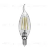Лампа светодиодная филаментная Uniel E14 5W 3000K прозрачная LED-CW35-5W/WW/E14/CL/MB GLM10TR UL-00002368 LED-CW35-5W/WW/E14/CL/MB GLM10TR картон - 1