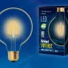 Лампа светодиодная филаментная (UL-00002358) Uniel E27 8W 2250K прозрачная LED-G125-8W/GOLDEN/E27 GLV21GO LED-G125-8W/GOLDEN/E27 GLV21GO - 2