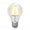 Лампа светодиодная филаментная (UL-00002210) Uniel E27 8W 3000K прозрачная LED-A60-8W/WW/E27/CL GLA01TR LED-A60-8W/WW/E27/CL GLA01TR картон - 1