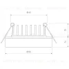 Встраиваемый светодиодный светильник Elektrostandard DSKR80 5W 4200K 4690389056710 4690389056710 - 5