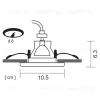 Встраиваемый светильник Arte Lamp A6663PL-1WH A6663PL-1WH - 4