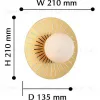 Настенный светильник Favourite Sonnenblume 2356-1W 2356-1W - 3