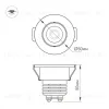 Мебельный светильник Arlight LTM-R50WH 5W Warm White 25deg 020756 - 6