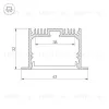 Профиль Arlight SL-LINIA62-F-2000 ANOD 019292 019292 - 2
