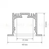 Профиль с экраном Arlight SL-LINIA49-F-2500 ANOD+OPAL 020469 020469 - 2