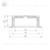 Профиль Arlight SL-LINIA88-F-2000 ANOD 019315 019315 - 3