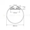 Профиль с экраном Arlight SL-ROUND-D60-2500 ANOD+OPAL 020474 020474 - 2