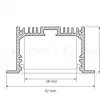 Профиль с экраном Arlight SL-LINIA62-F-2500 ANOD+OPAL 020470 020470 - 2