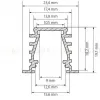 Профиль Arlight TOP-DEEP-F-2000 ANOD (K13,P15) 016971 016971 - 2