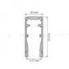 Профиль Arlight ALU-HANDRAIL-2000 FOR GLASS 17.5 015477 015477 - 2