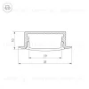 Профиль Arlight ARH-WIDE-F-H10-2000 ANOD 016186 016186 - 2