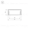 Профиль Arlight ARH-WIDE-H10-2000 ANOD 016142 016142 - 2