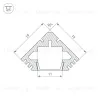 Профиль Arlight PDS45-T-2000 012053 012053 - 4