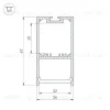 Профиль Arlight SL-LINE-3667-2000 ANOD 019299 019299 - 3