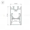 Профиль с экраном Arlight S2-LINE-4067-2500 ANOD+OPAL 021172 021172 - 4