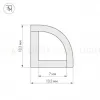 Профиль Arlight WPH-KANT-H10-2000 OPAL 023301 023301 - 2