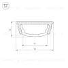 Профиль Arlight ARH-BENT-W11-2000 ANOD 023592 023592 - 3