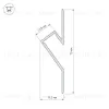 Профиль Arlight ARH-DECORE-S12-CAVE-F-2000 ANOD 023902 023902 - 2