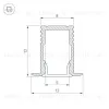 Профиль Arlight SL-MINI-8-H12-F12-2000 ANOD 023715 023715 - 4
