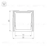Профиль Arlight SL-SLIM20-H20-2000 ANOD 023722 023722 - 3