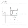 Профиль Arlight FOLED-CEIL-CENTER-2000 023863 023863 - 2