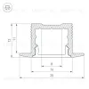 Профиль Arlight SL-SLIM-H13M-F25-2000 ANOD 023719 023719 - 4