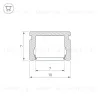 Профиль Arlight PIK-1007-2000 ANOD 023856 023856 - 2