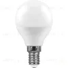 Лампа светодиодная Feron E14 11W 6400K Шар Матовая LB-750 25948 25948 - 1