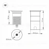 Тротуарный светильник Arlight LTD-GROUND-R65-6W Warm3000 026449 026449 - 3