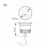 Тротуарный светильник Arlight LTD-GROUND-TILT-R80-9W Warm3000 024950 024950 - 3