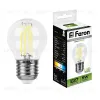 Лампа светодиодная филаментная Feron E27 5W 4000K Шар Прозрачная LB-61 25582 25582 - 1