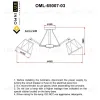 Потолочная люстра Omnilux Rapallo OML-65007-03 OML-65007-03 - 3