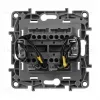 Переключатель двухклавишный Legrand Etika с подсветкой 10A 250V алюминий 672416 672416 - 2
