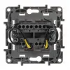 Переключатель двухклавишный Legrand Etika с подсветкой 10A 250V антрацит 672616 672616 - 3