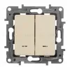 Переключатель двухклавишный Legrand Etika с подсветкой 10A 250V белый 672216 672216 - 3