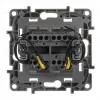 Переключатель двухклавишный Legrand Etika с подсветкой 10A 250V белый 672216 672216 - 2