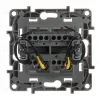 Переключатель двухклавишный Legrand Etika с подсветкой 10A 250V слоновая кость 672316 672316 - 2