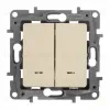 Переключатель двухклавишный Legrand Etika с подсветкой 10A 250V слоновая кость 672316 672316 - 3
