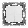 Переключатель двухклавишный Legrand Etika 10A 250V антрацит 672612 672612 - 2