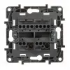 Переключатель двухклавишный Legrand Etika 10A 250V антрацит 672612 672612 - 3