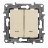 Выключатель двухклавишный Legrand Etika с подсветкой 10A 250V белый 672204 672204 - 3