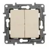 Выключатель двухклавишный Legrand Etika 10A 250V белый 672202 672202 - 2