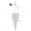 Каскадная люстра Divinare Frizzante 1681/01 SP-9 1681/01 SP-9 - 3