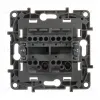 Переключатель двухклавишный Legrand Etika 10A 250V алюминий 672412 672412 - 2