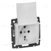 Розетка 2К+3 Legrand Valena 16A 250V с/з с крышкой винтовой зажим белый 774422 774422 - 1