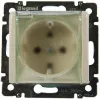 Розетка 2К+З Legrand Valena 16A 250V с/з со шторками крышкой винтовой зажим немецкий стандарт белый 774220 774220 - 2