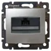 Розетка компьютерная RJ45 Legrand Valena 5e кат UTP с захватами алюминий 770230 770230 - 1